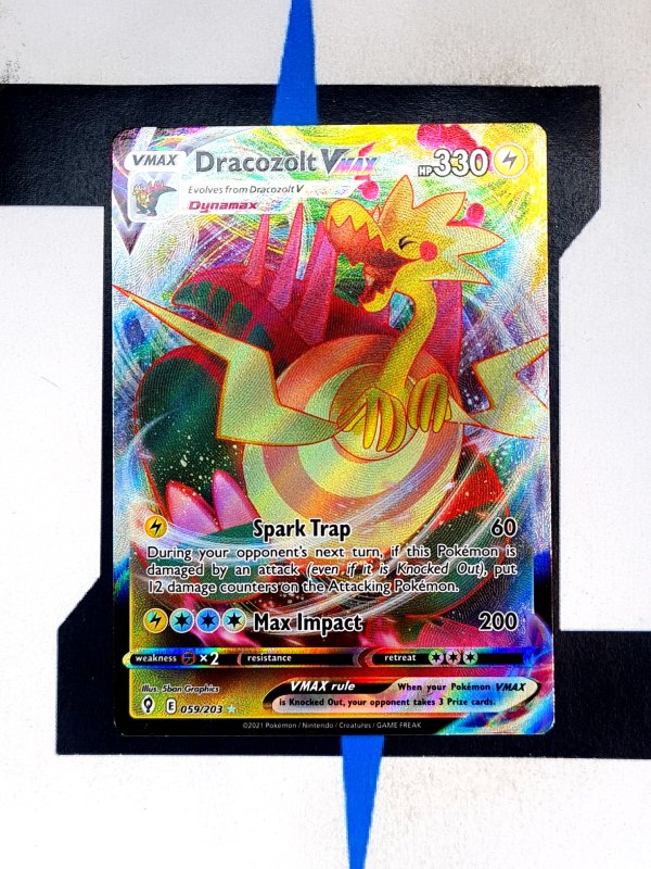 Dracozolt VMAX EVS 059 - Evolving Skies Pokemon Karten Dracozolt VMAX EVS 059 - Evolving Skies Pokemon Karten