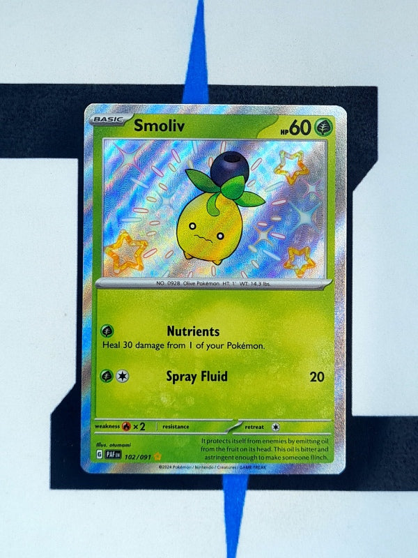 smoliv pokemon card value Smoliv PAF 102