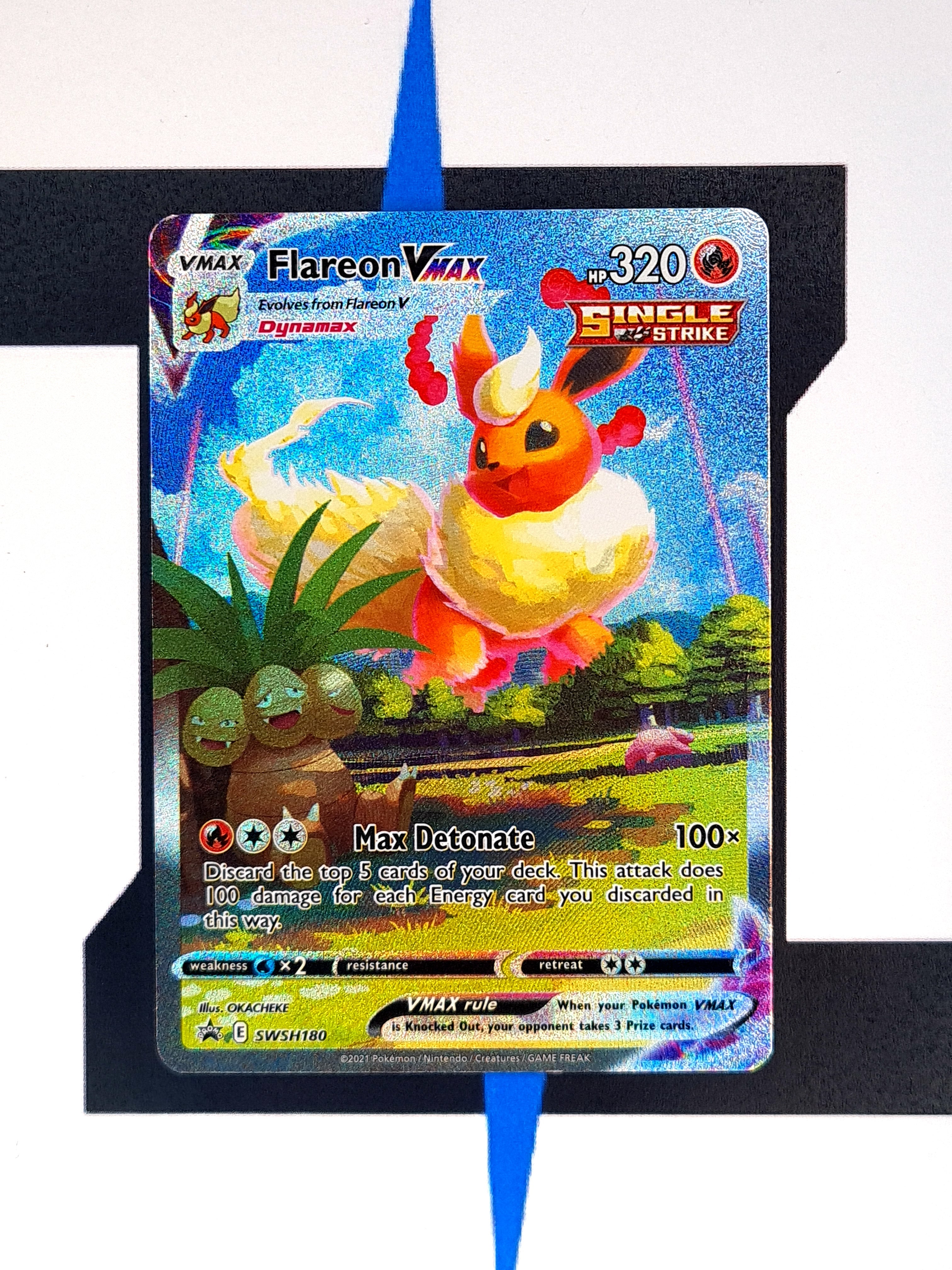 dynamax aufbewahrung voll Flareon VMAX SWSH 180 EN NM
