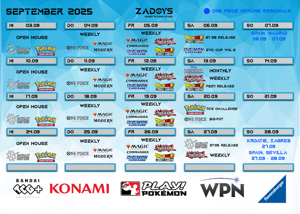 events-turniere-september-zadoys-pokemon-magic-yugioh-dragon-ball-super-digimon-one-piece-battle-spirits-saga