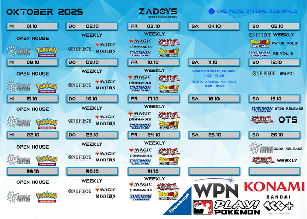 events-turniere-oktober-zadoys-pokemon-magic-yugioh-dragon-ball-super-digimon-one-piece-battle-spirits-saga
