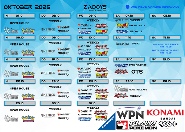 events-turniere-oktober-zadoys-pokemon-magic-yugioh-dragon-ball-super-digimon-one-piece-battle-spirits-saga