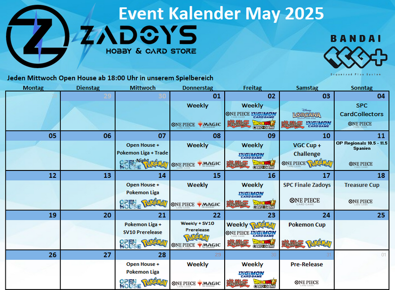 events-turniere-mai-zadoys-pokemon-magic-yugioh-dragon-ball-super-digimon-one-piece-battle-spirits-saga