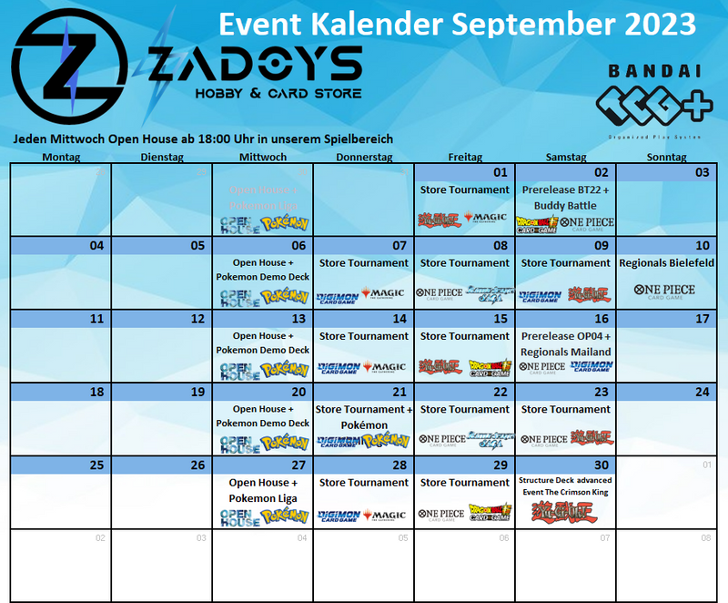 events-turniere-oktober-zadoys-pokemon-magic-yugioh-dragon-ball-super-digimon-one-piece-battle-spirits-saga