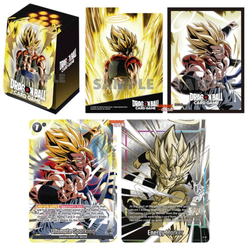 gogeta card sleeves Fusion World Official Card Case + Sleeves Set 03