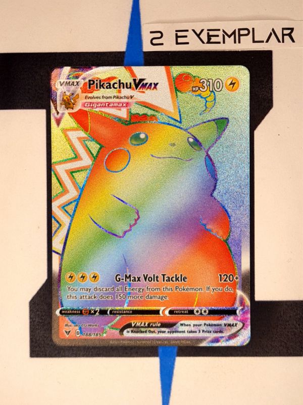 pokemon-karte-pikachu-vmax-rainbow-vivid-voltage-168-englisch