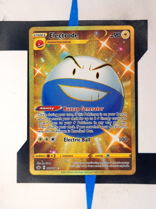 pokemon chilling reign gold cards Electrode CRE 222 - Pokémon TCG Single Cards
