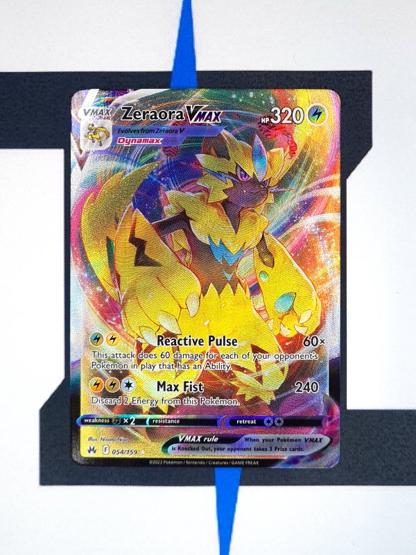 what are the promo cards in pokemon tcg pocket Zeraora VMAX CRZ 054