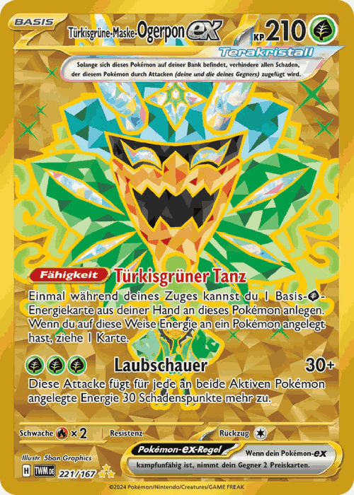 pokemon-maskerade-im-zwielicht-tuerkisgruene-maske-Ogerpon-ex-221-TWM-Secret-Ultra-Rare-Gold-Karte-Deutsch