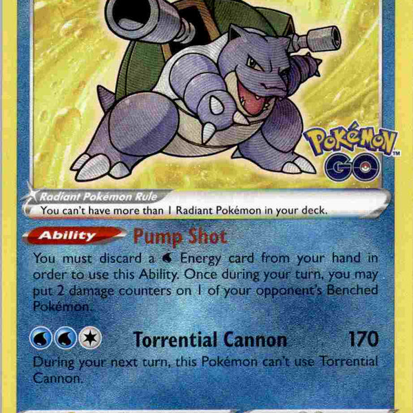 radiant blastoise pokemon go card price Radiant Blastoise PGO 018