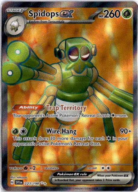 Spidops ex SVI 223 - Scarlet & Violet Pokemon Karten