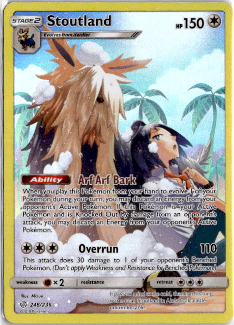 Stoutland CEC 248 - Cosmic Eclipse Pokemon Karten Schweiz