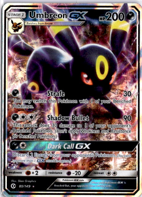 Umbreon GX SUM 080 - Sun & Moon Pokemon Karten Schweiz