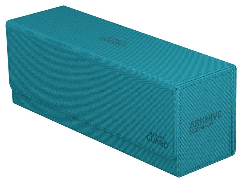 ultimate-guard-arkhive-400-xenoskin-monocolor-petrolblau-geschlossen-rechts