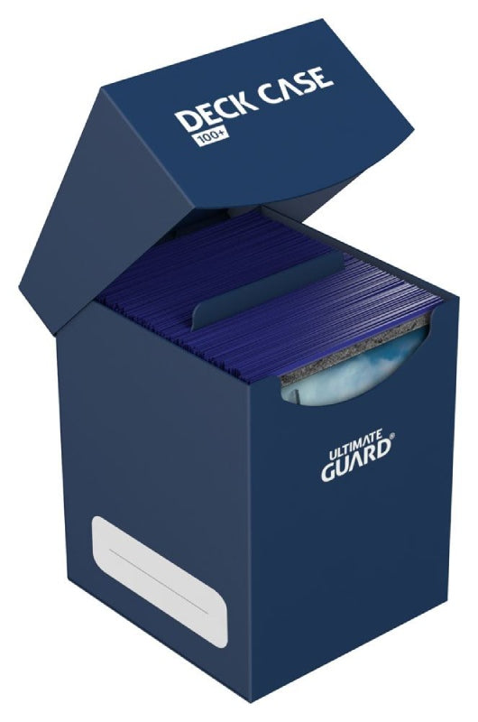 ultimate-guard-deck-case-100-blau-offen-mit-inhalt