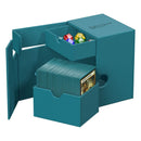 ultimate-guard-flip-n-tray-133-xenoskin-monocolor-petrol-wuerfel-und-deck-fach-offen-beispiel