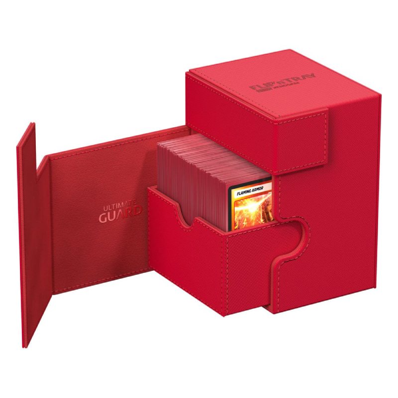 ultimate-guard-flip-n-tray-xenoskin-133-rot-deck-fach-offen