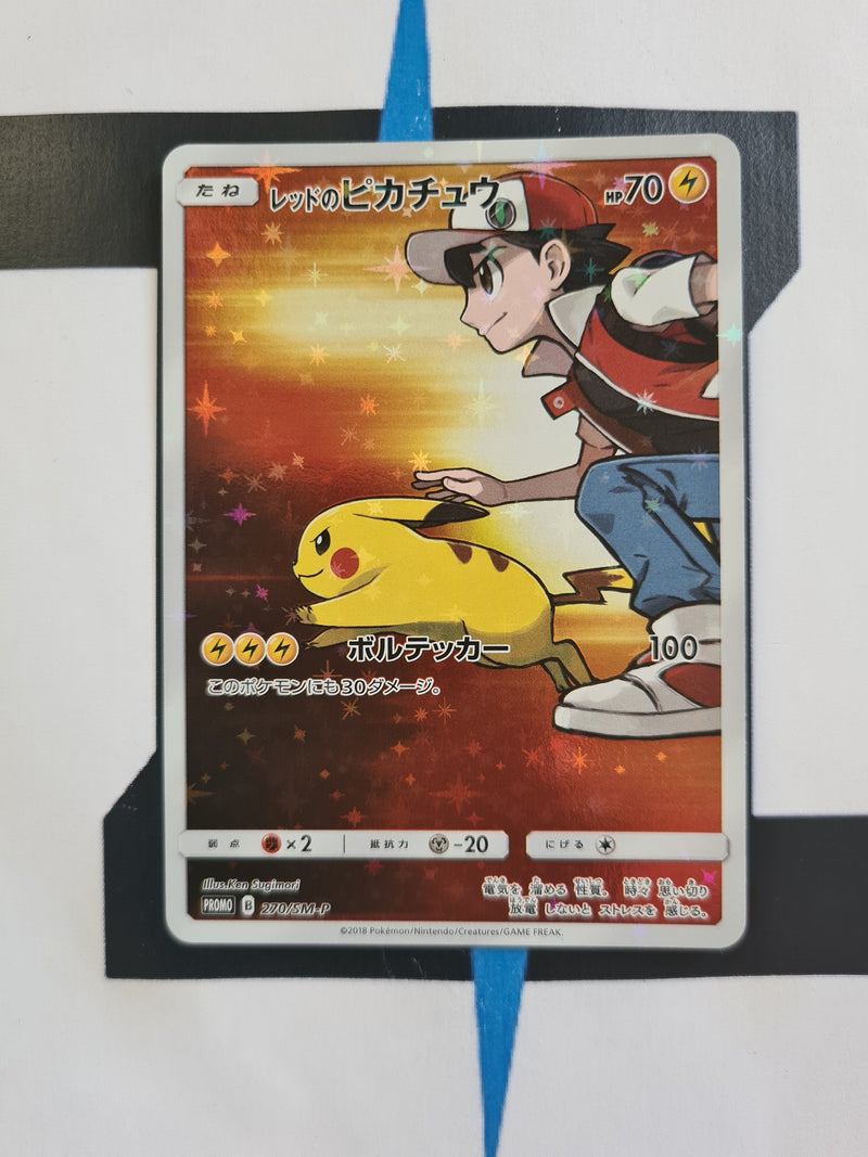 red's pikachu pokemon card Red's Pikachu Promo SM-P 270 - Pokémon TCG