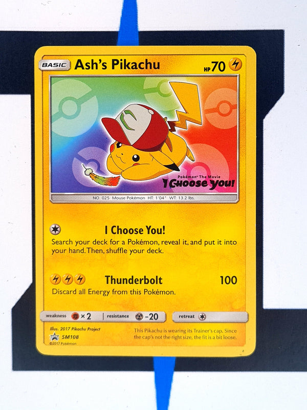 Ash's Pikachu SM108 EN NM
