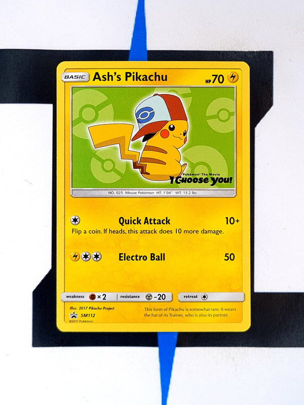 Ash's Pikachu SM112 EN EX