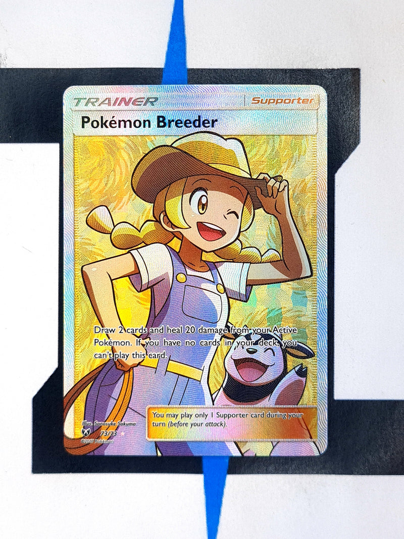pokemon breeder card price Pokemon Breeder 63/73 Reverse Holo Pokemon Card - Shining Legends Set (2017)