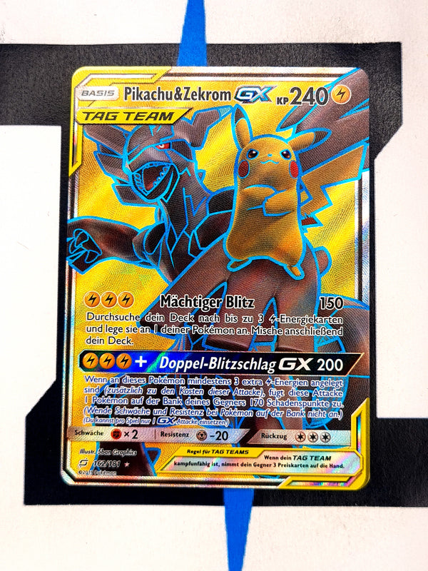 Pikachu & Zekrom-GX (Full Art) - 162/181 Pokemon SM Team Up Ultra Rare –  poke-order