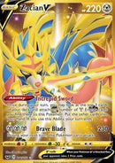 Pokemon Karte Zacian V (SSH 211) aus dem Set Sword & Shield