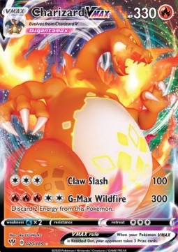 Pokemon Karte Charizard VMAX DAA 20 aus dem Set Darkness Ablaze