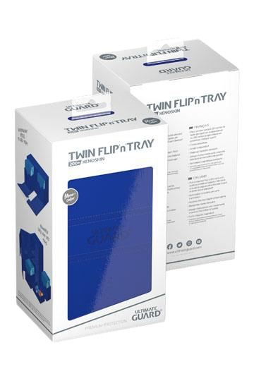 Ultimate Guard Twin Flip`n`Tray 200+ XenoSkin Monocolor Blau