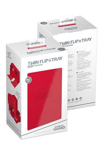 Ultimate Guard Twin Flip`n`Tray 200+ XenoSkin Monocolor Rot