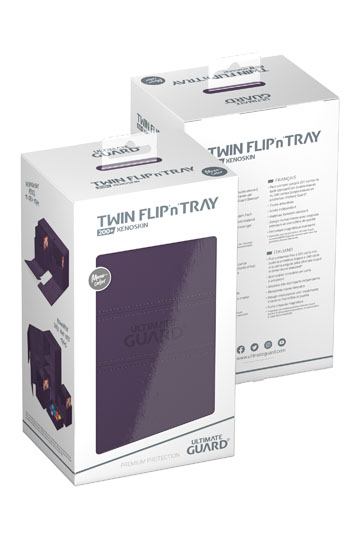 Ultimate Guard Twin Flip`n`Tray 200+ XenoSkin Monocolor Violett