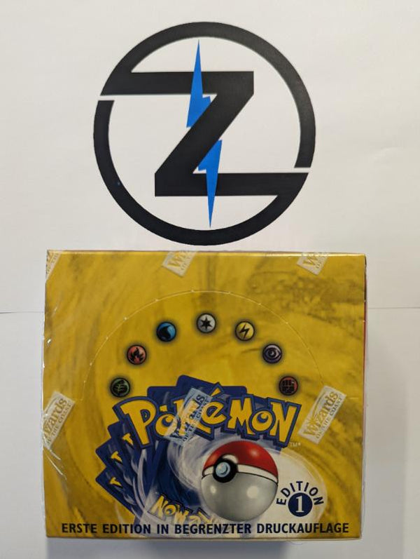 Basis Set 1st Edition Booster Box - Deutsche Pokemon Karten Basis Set 1st Edition Booster Box - Deutsche Pokemon Karten